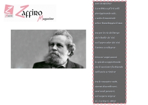 Giosu&egrave; Carducci poeta della vita.