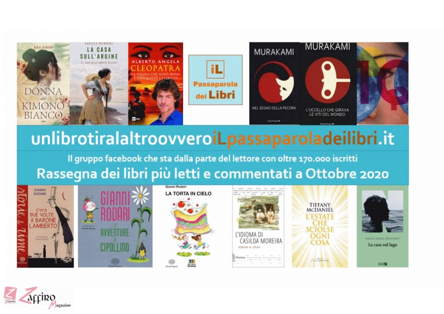 Un libro tira l'altro, Libri pi&ugrave; letti e commentati&nbsp;di ottobre 2020