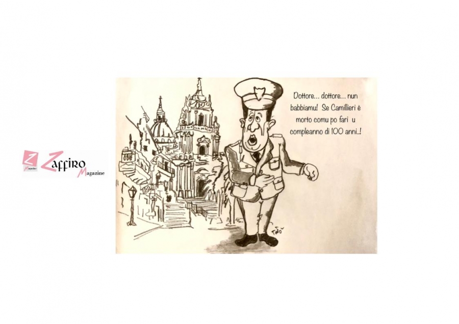 Andrea Camilleri: cento anni dalla nascita - la vignetta di Battaglia.