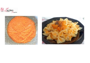 Ricetta. Farfalle con rag&ugrave; di zucca