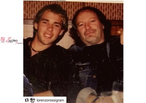 La dedica di Lorenzo a pap&agrave; Vasco Rossi