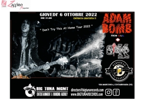 Dagli Stati Uniti il leggendario Adam Bomb torna in Italia