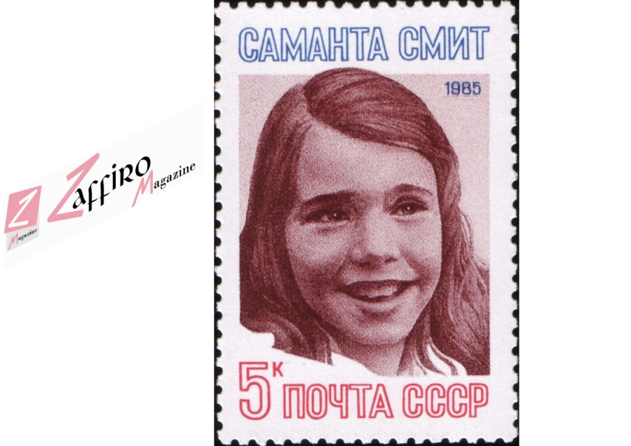 Il francobollo commemorativo dedicato a Samantha Smith dall&#039;URSS nel 1985