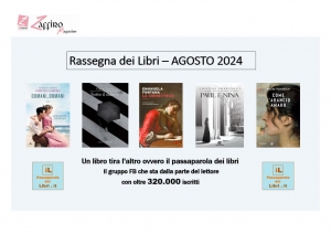 Agosto 2024, i libri pi&ugrave; letti.