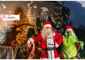 Babbo Natale &egrave; gi&agrave; pronto per salire sulla slitta.
